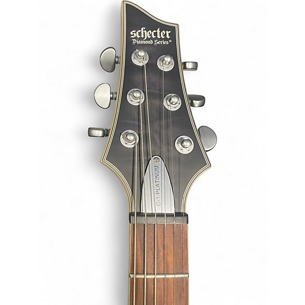 Used Schecter Guitar Research C1 Platinum Black Solid Body Electric Guitar