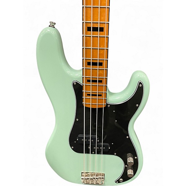 Used Squier Classic Vibe 1970S Precision Bass Seafoam Green Electric Bass Guitar