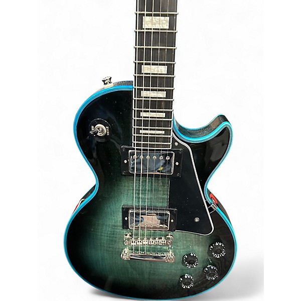 Used Epiphone Les Paul Custom Widow Indigo Solid Body Electric Guitar