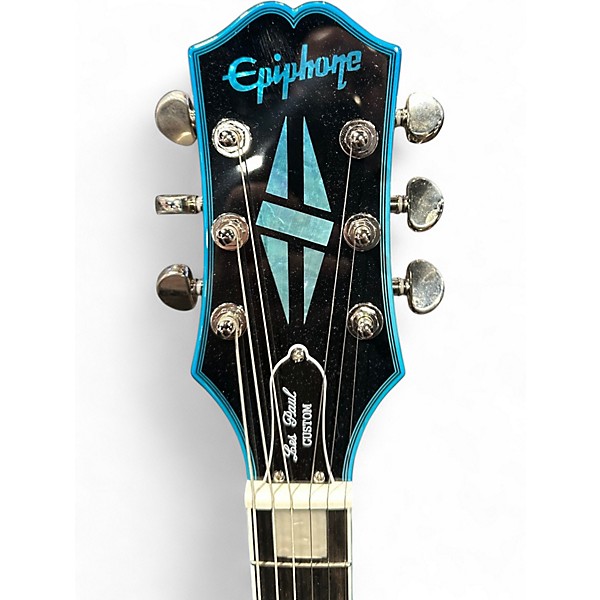 Used Epiphone Les Paul Custom Widow Indigo Solid Body Electric Guitar