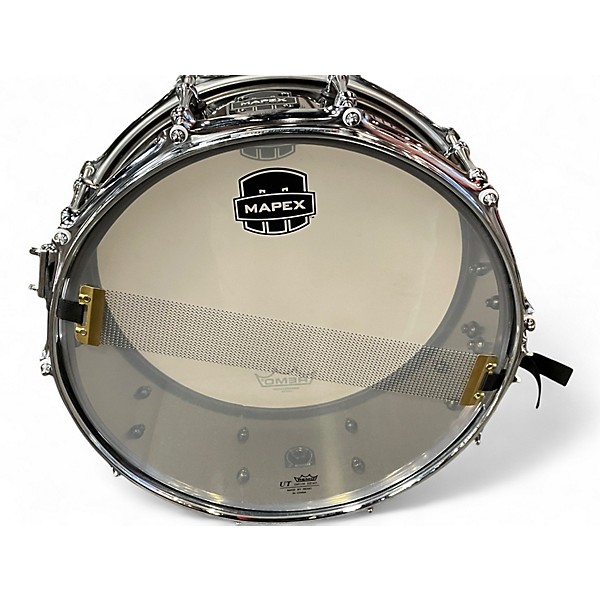 Used Mapex 14X5.5 Tomahawk Armory Snare Chrome Drum