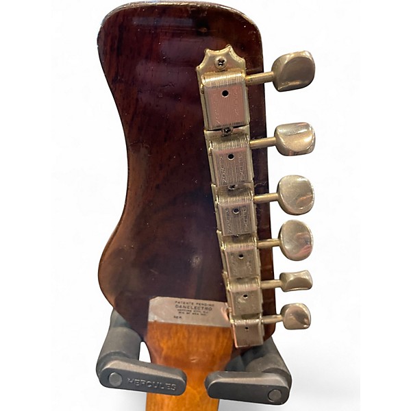 Vintage 1960s Coral FIREFLY F2N Sunburst Hollow Body Electric Guitar