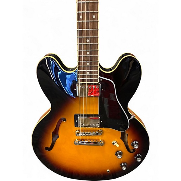 Used Epiphone ES335 Vintage Sunburst Hollow Body Electric Guitar