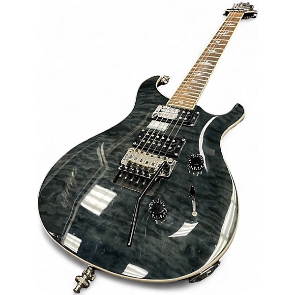 Used PRS SE Floyd Custom CHARCOAL BURST Solid Body Electric Guitar