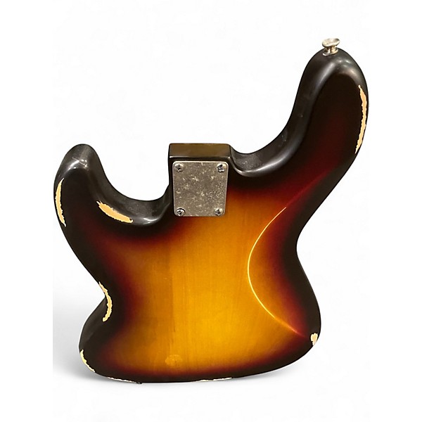 Used Vintage V74 Icon Sunset Burst Electric Bass Guitar