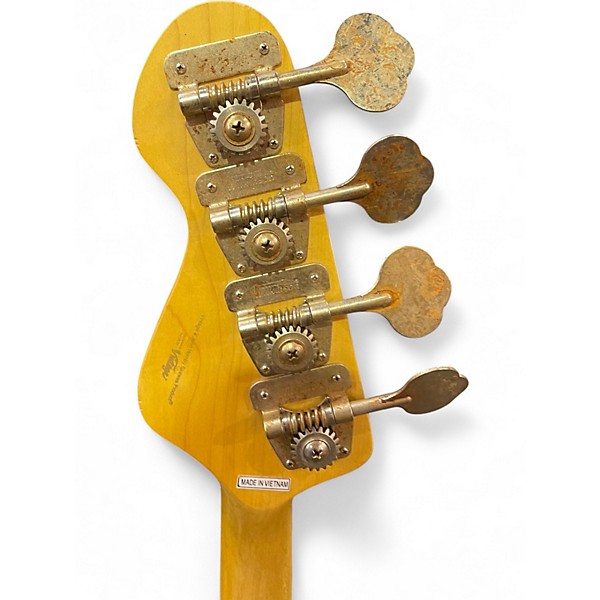 Used Vintage V74 Icon Sunset Burst Electric Bass Guitar