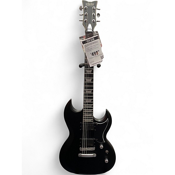 Used Schecter Guitar Research S-II PLATINUM Black Solid Body Electric Guitar