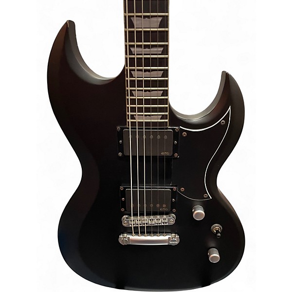 Used Schecter Guitar Research S-II PLATINUM Black Solid Body Electric Guitar