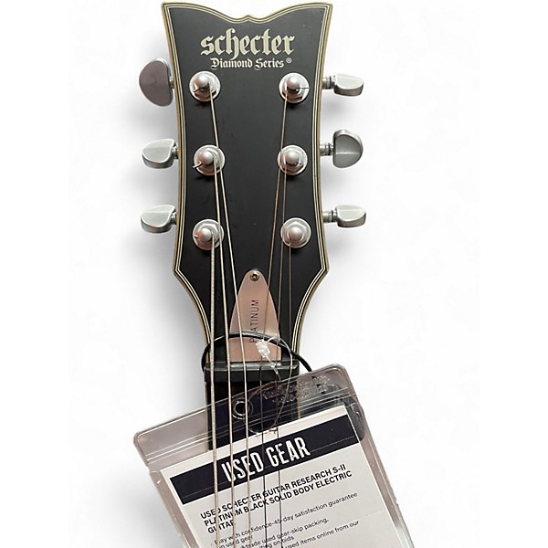Used Schecter Guitar Research S-II PLATINUM Black Solid Body Electric Guitar
