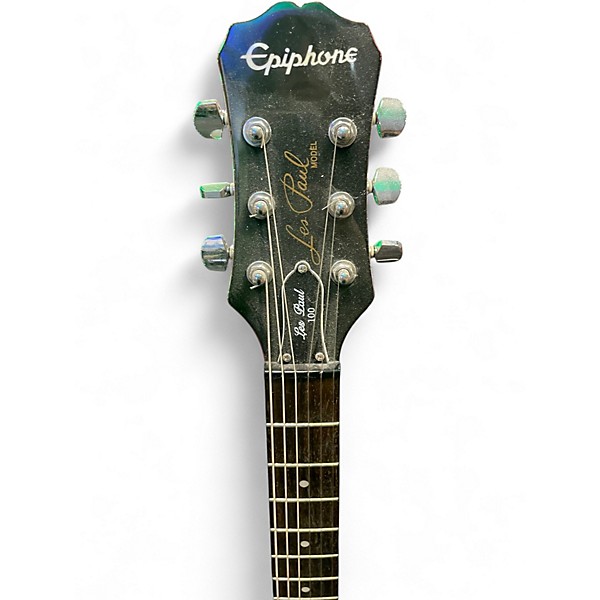 Used Epiphone LP-100 Cherry Sunburst Solid Body Electric Guitar