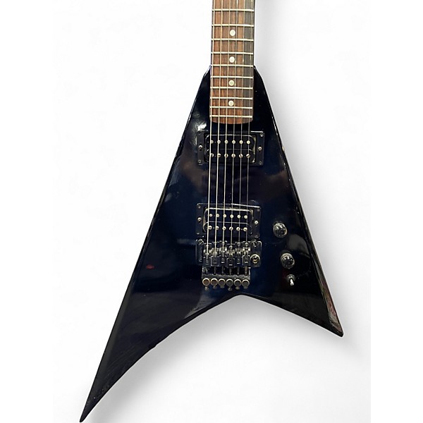 Used 1986 Kramer Vanguard Black Solid Body Electric Guitar