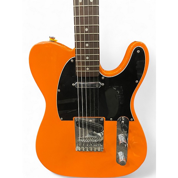 Used Squier Affinity Telecaster Orange Solid Body Electric Guitar