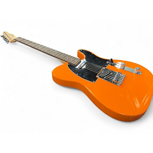 Used Squier Affinity Telecaster Orange Solid Body Electric Guitar