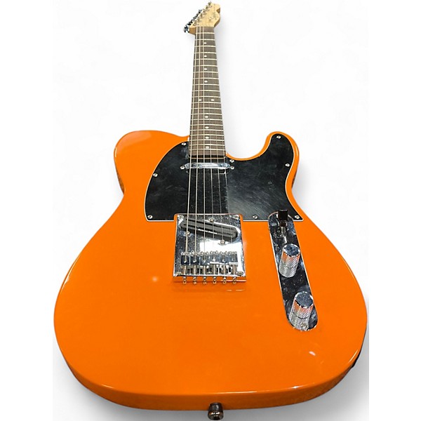 Used Squier Affinity Telecaster Orange Solid Body Electric Guitar