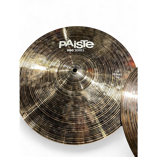 Used Paiste 14in 900 Colorsound Hi-Hat Pair Cymbal