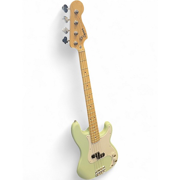 Used Squier Precision Bass Seafoam Green Electric Bass Guitar
