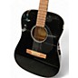 Used Fender CD60 Dreadnought Black Acoustic Guitar