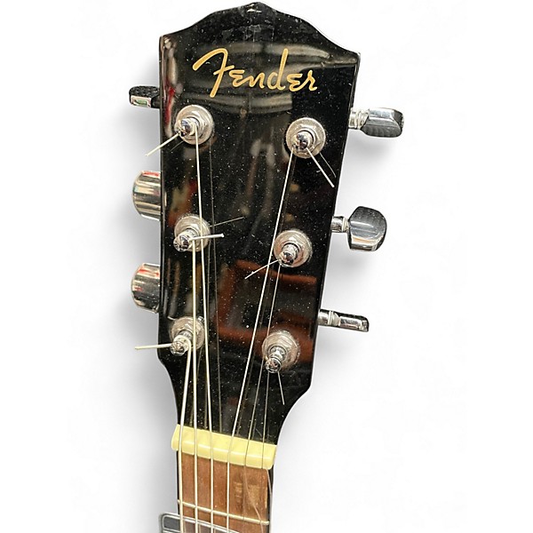 Used Fender CD60 Dreadnought Black Acoustic Guitar