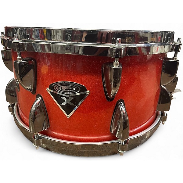 Used Orange County Drum & Percussion 13X7 Miscellaneous Snare RED SPARKLE Drum