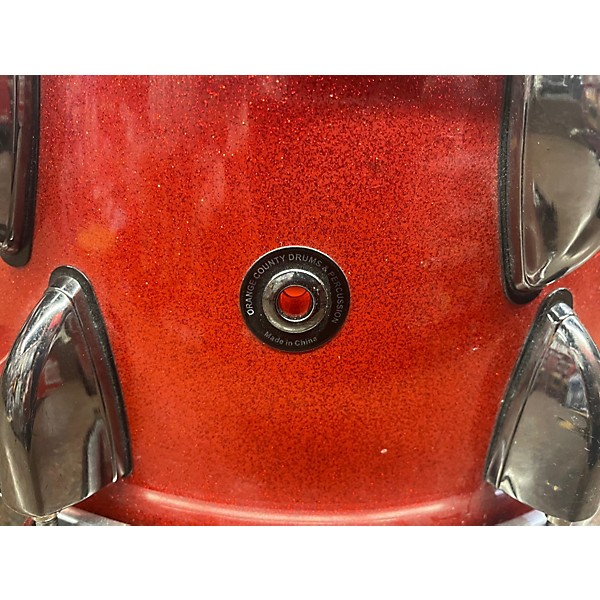 Used Orange County Drum & Percussion 13X7 Miscellaneous Snare RED SPARKLE Drum