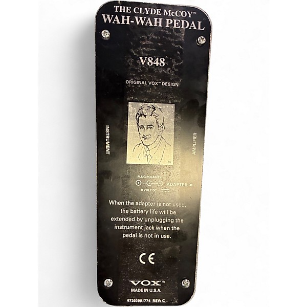 Used VOX V848 Clyde McCoy Wah Effect Pedal