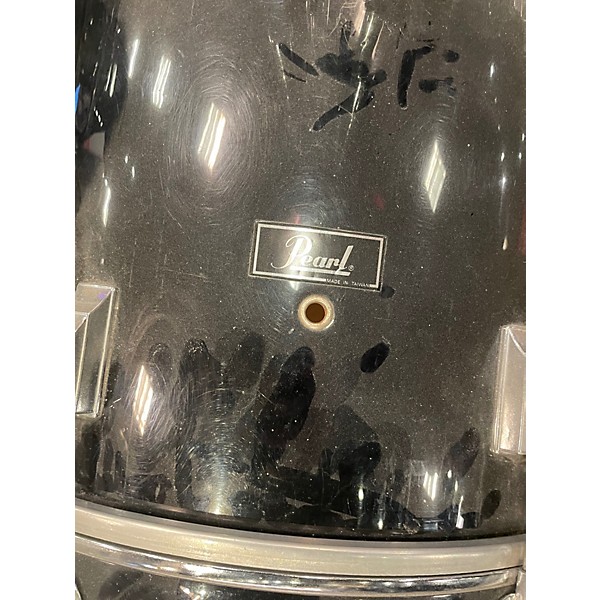 Used Pearl 5 Piece 80's 5 piece bLACK Drum Kit
