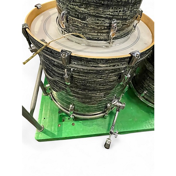 Used Pearl 5 Piece Vision Silver Drum Kit