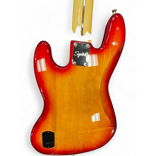 Used Squier Classic Vibes 1970s Jazz Bass V Cherry Sunburst Electric Bass Guitar