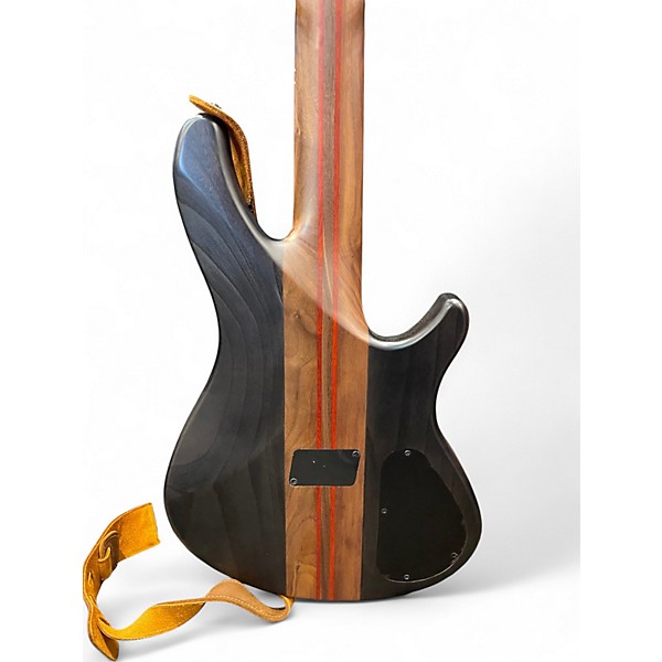 Used Schecter Guitar Research CB5 LEFT HANDED Trans Black Electric Bass Guitar