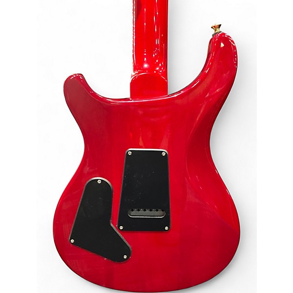 Used 2025 PRS SE Custom 24 08 GREY TO CHERRY FADE Solid Body Electric Guitar