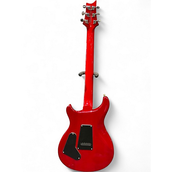 Used 2025 PRS SE Custom 24 08 GREY TO CHERRY FADE Solid Body Electric Guitar