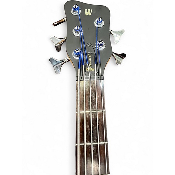 Used Warwick Corvette 5 String Black Electric Bass Guitar