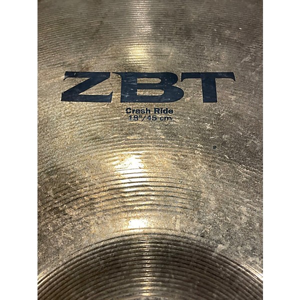 Used Zildjian 18in ZBT Crash Ride Cymbal