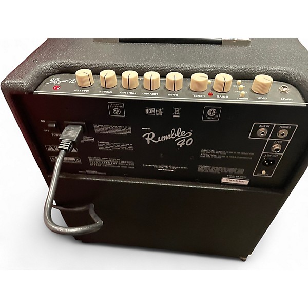 Used Fender Rumble V3 40W 1x10 Bass Combo Amp