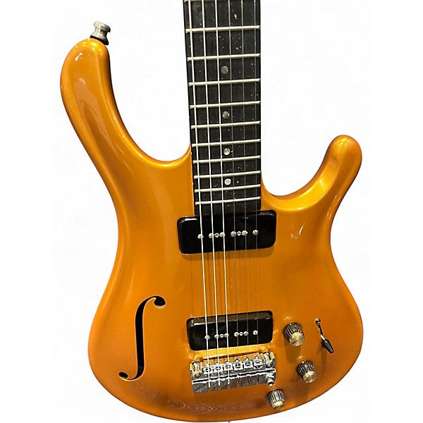 Used Flexwood leikki Gold Hollow Body Electric Guitar