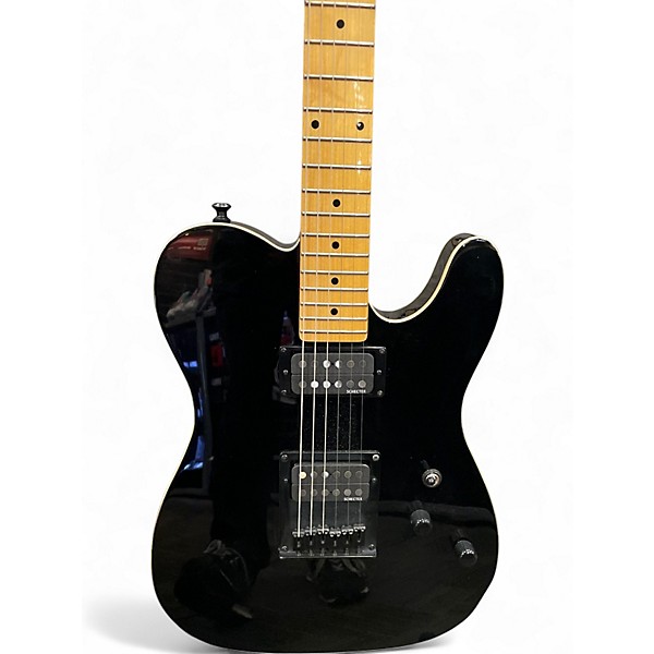 Used Schecter Guitar Research Diamond Series PT Black Solid Body Electric Guitar