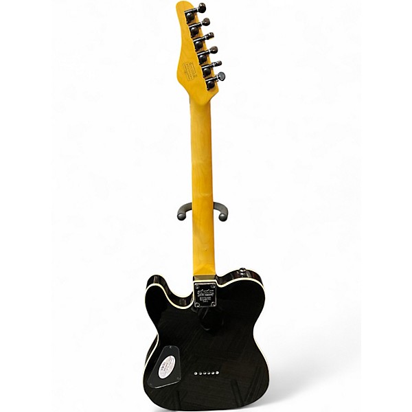 Used Schecter Guitar Research Diamond Series PT Black Solid Body Electric Guitar