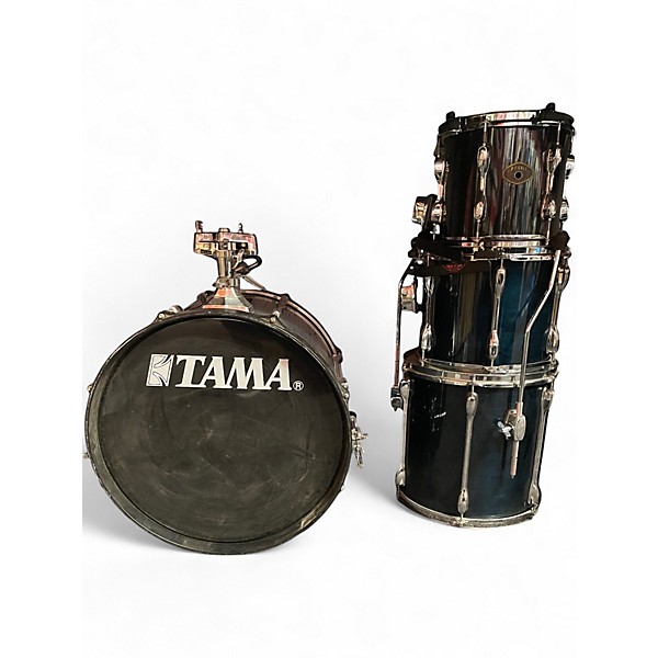 Used Tama 4 Piece Rockstar Pro Blue Drum Kit