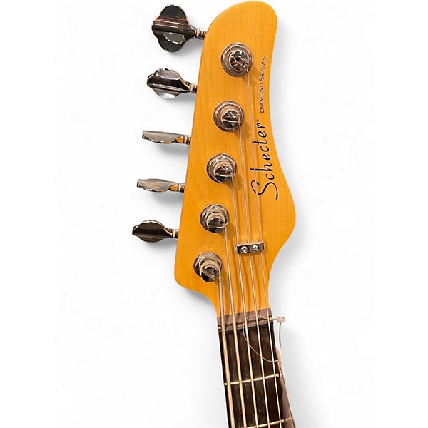 Used Schecter Guitar Research CV5 Natural Electric Bass Guitar