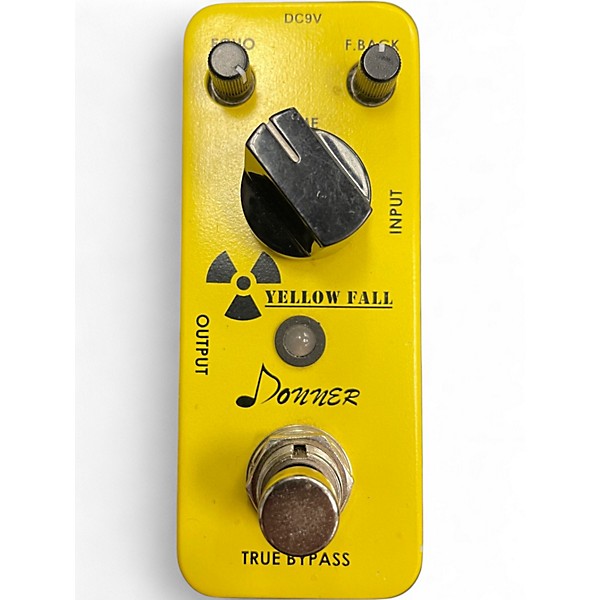 Used Donner YELLOW FALL DELAY Effect Pedal