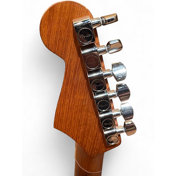 Used Fender ACOUSTASONIC JAZZMASTER ANTIQUE OLIVE Acoustic Electric Guitar