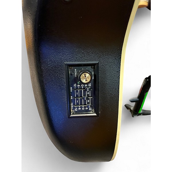 Used Ovation 1759 Custom Legend Black 12 String Acoustic Electric Guitar