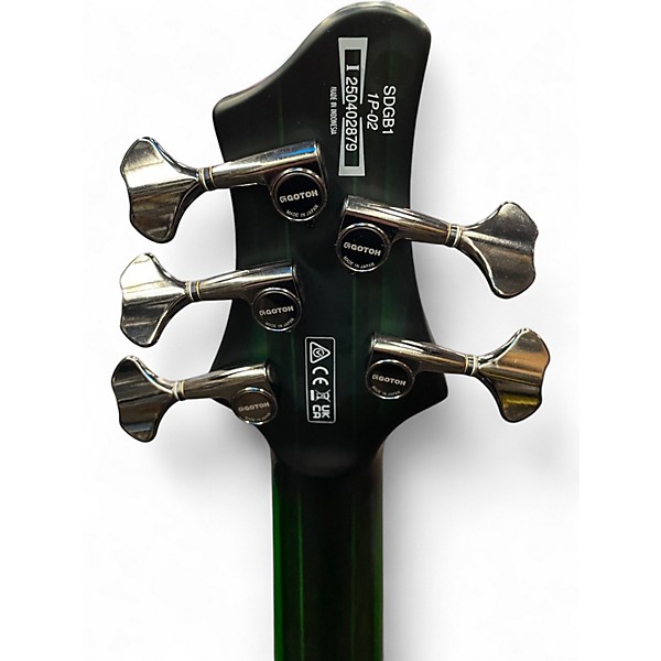 Used Ibanez SDGB1 Dark Moss Burst Electric Bass Guitar