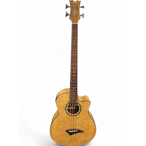 Used Dean EQABA Natural Acoustic Bass Guitar