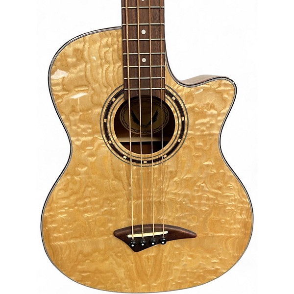 Used Dean EQABA Natural Acoustic Bass Guitar