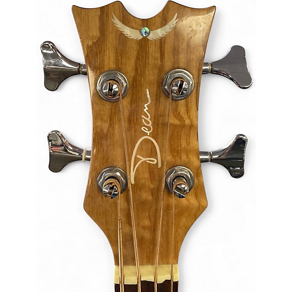 Used Dean EQABA Natural Acoustic Bass Guitar