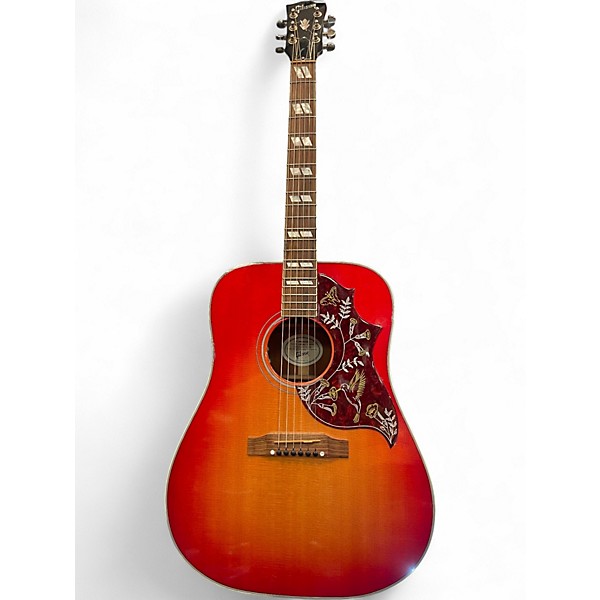 Used Gibson Hummingbird 2 Color Sunburst Acoustic Electric Guitar