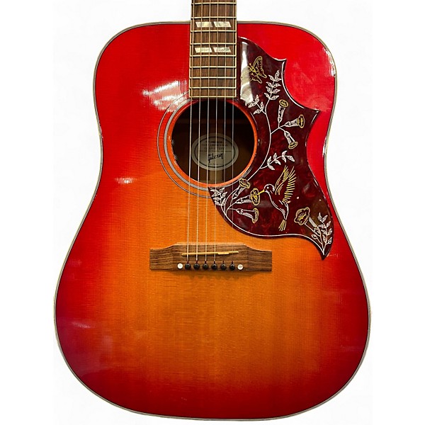 Used Gibson Hummingbird 2 Color Sunburst Acoustic Electric Guitar
