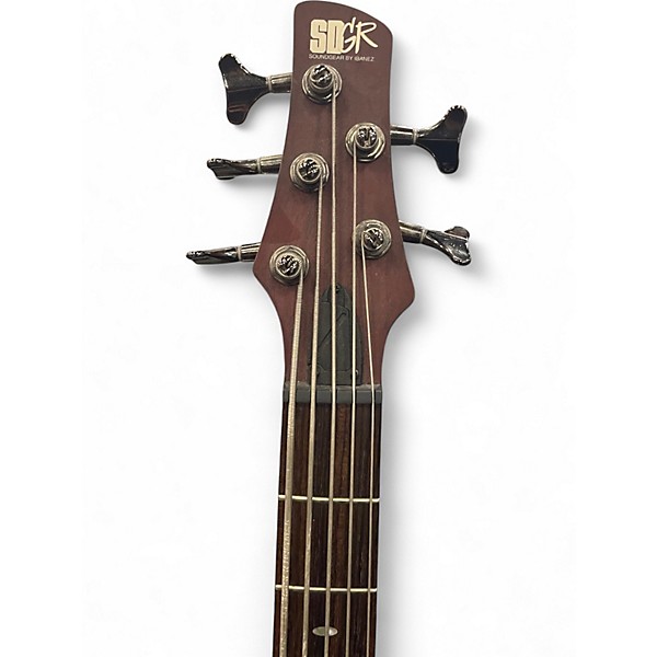 Used Soundgear SR505 5 String Wine Red Electric Bass Guitar