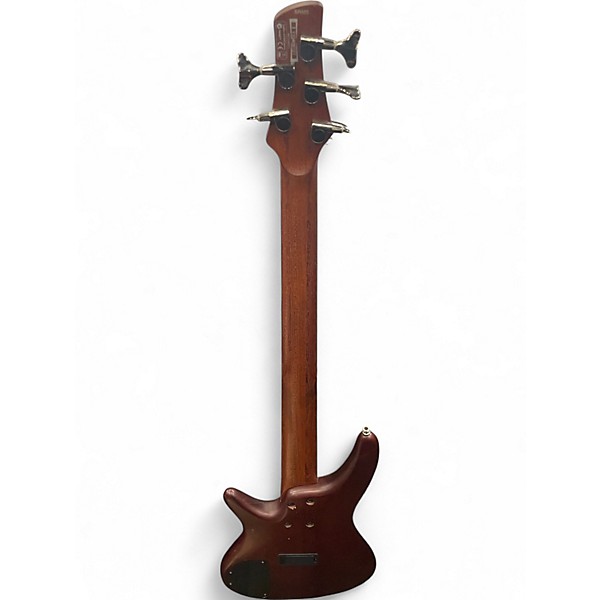 Used Soundgear SR505 5 String Wine Red Electric Bass Guitar